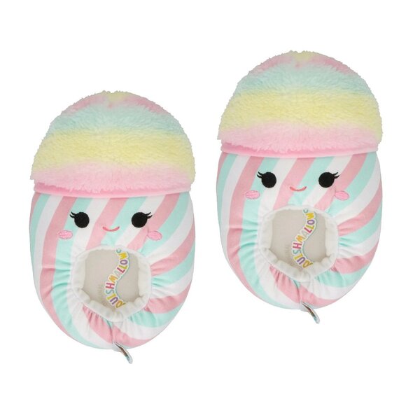 new Big Girls' Size 4-5 Squishmallows Indoor Slippers - Bevin the Snow-Cone - Picture 1 of 5